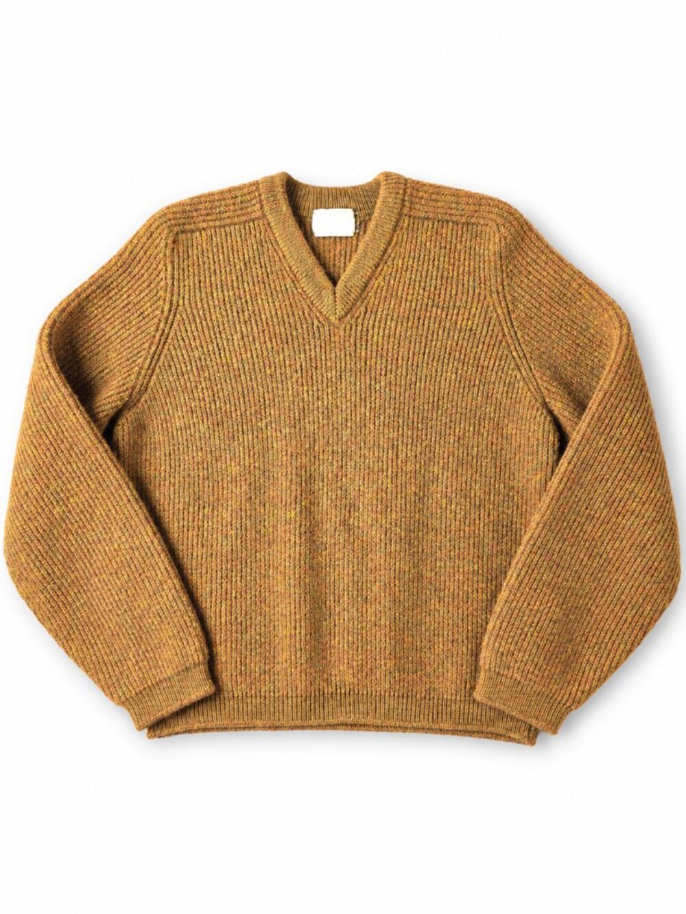 Vintage Parkhurst Pure Wool V-Neck Ribbed Sweater Boxy M/L Made in Canada